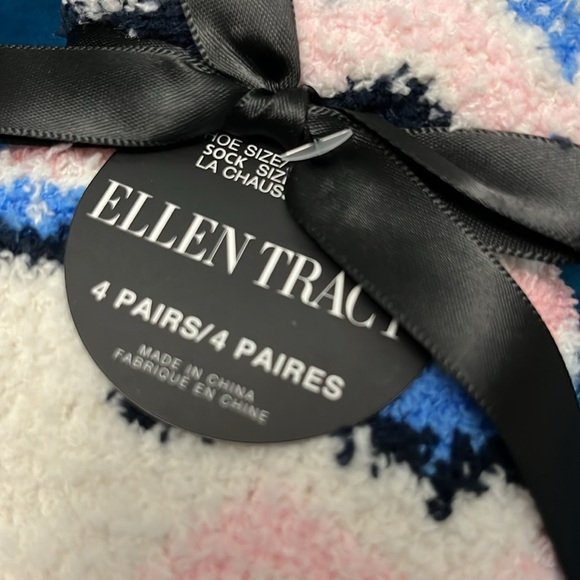 New women Ellen Tracy 4 pair socks pack NEW NWT - Picture 3 of 11